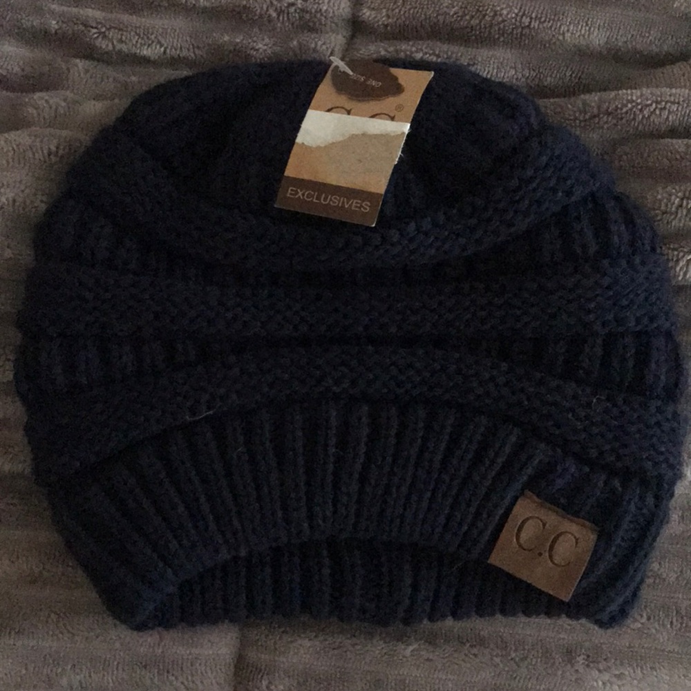C.C Navy beanie